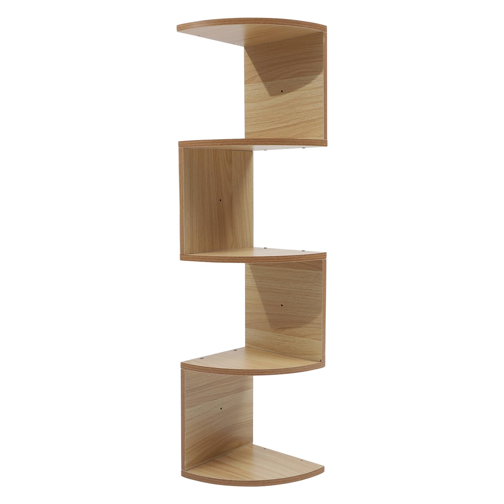 Étagère murale bois créative 5 niveaux Luxshiny, support plantes gain de place pour salon