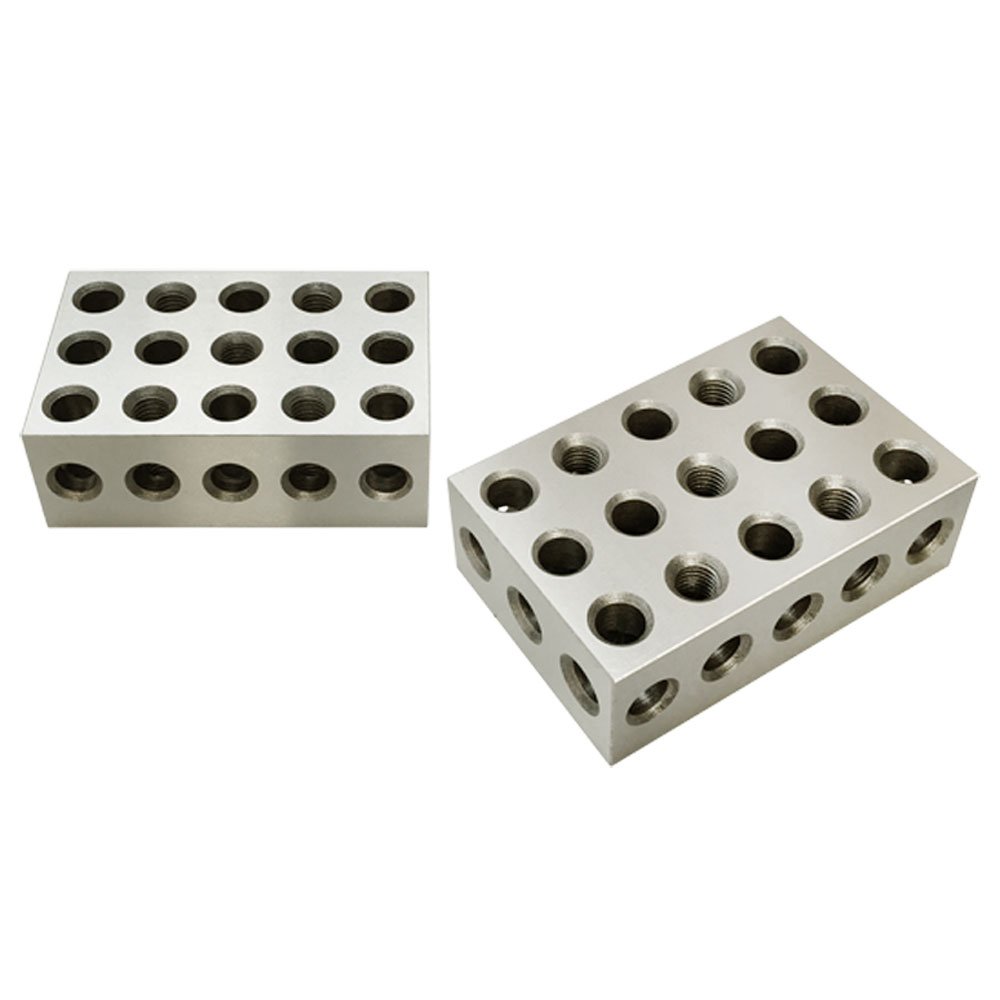 2-4-6 Blocks 23 Holes Matched Pair Ultra Precision 0.0003 Machinist 246 Jig Fit for Milling Machine