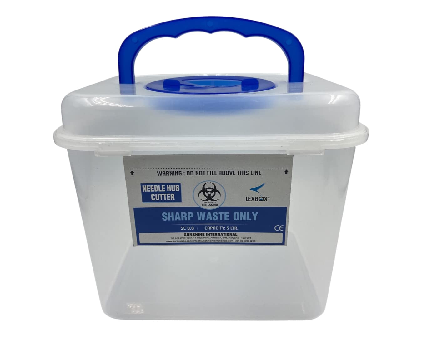 LexBax 5 liter needle hub cutter empty container for hospital and Clinics - Pack of 1 Pc (B0BFFPLWBS) Amazon Price History, Amazon Price Tracker