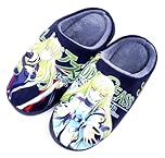 WANHONGYUE Anime Code Geass C.C. Slippers Women Men Fuzzy House Slippers with Rubber Sole Winter Warm Indoor Outdoor Anti-slip Shoes