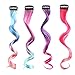 AugFrog Doll Kids Clip in Hair Extensions, 4 Pcs Curly Doll Extensions, 11 Inch Long Hair Wig For Girl Doll, Birthday Gifts Kids Presents (4 Mixed Colors)