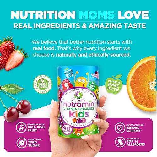 image for Nutracelle NUTRAMIN Sugar-Free, Allergen-Free 100% Vegan Gummy Multivi