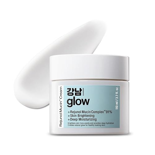 GANGNAM GLOW Rejunol Mucin Crema facial de 3.7 onzas Regalos del día de San Valentín para ella I 91.5% caracol mucina hidratante con ácido