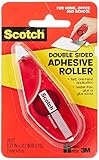 Scotch Double Sided Adhesive Roller.27 Inches x 26 Feet (6061)