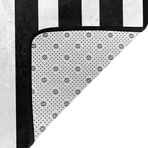 NiYoung Memory Foam Kitchen Rug for Living Room Children Bedroom Bedroom, Anti-Slip Backing Floor Mat Doormats Cozy Throw Rugs Runner, Anti Fatigue, Black White Striped 3 NiYoung Memory Foam Kitchen Rug for Living Room Children Bedroom Bedroom, Anti-Slip Backing Floor Mat Doormats Cozy Throw Rugs Runner, Anti Fatigue, Black White Striped