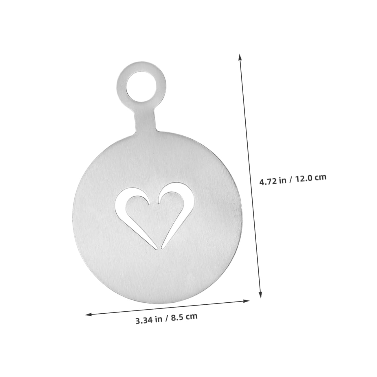 GLEAVI 3pcs Stainless Stencils for Cappuccino Cake Decorating Heart Rose Snowflake Patterns Easy to Use Templates for Home Cafes Desserts