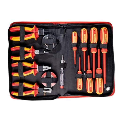 Mannesmann M11214 Elektro-Werkzeugsatz, Schlitz, 14-teilig