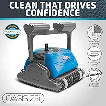 DOLPHIN Oasis Z5i Robotic Pool Cleaner with Powerful Dual Drive Motors and Bluetooth, Ideal for In-ground Swimming Pools up to 50 Feet. - coolthings.us