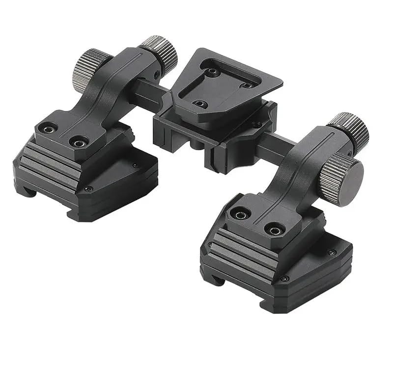 Dual Tube Night Vision Goggle/Binocular Night Vision Goggles for Adults, NVG10++ Helmet Night Vision Binocular with 4 Color and 4X Magnification, 40° View, Detection Range 0.6-980 Ft (NVG Mount)