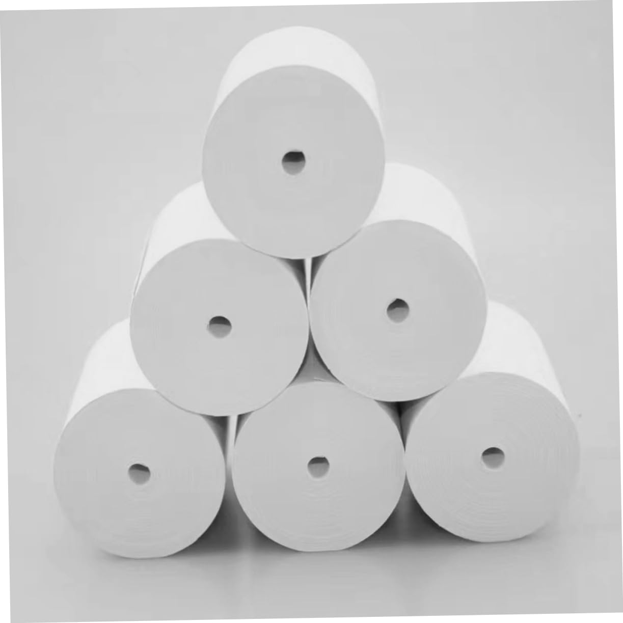 25 Rollos de Papel Térmico para Impresora de Tickets Blanco Almacenamiento Cómodo 57 Mm
