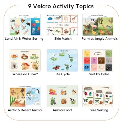 Image of Curious Cub Montessori Busy Book |Animal books for kids 2-4 | Toddler Busy Binder for 2-5 Yrs | Tracing Books For Kids Ages 3-5 | Activity Binder | Toddler Toys