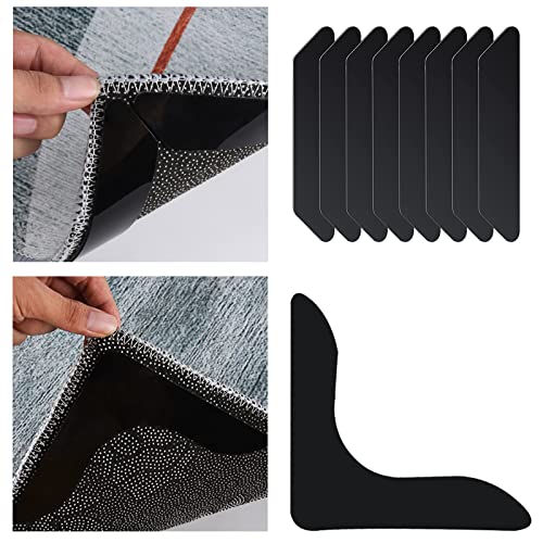 Antnest Rug Gripper Tape16 Pcs Non Slip Rug Pads Double Sided Carpet Tape Rug Corner Grippers For Area Rugs Washable Reusable Runner Rug Sticky Pad No Curl For Tile Wood Floors Floor Mat #TOP7