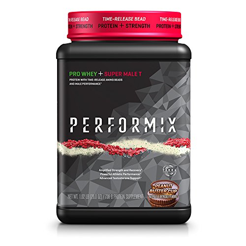 PERFORMIX Pro Whey + Super Male T Protein with Time-Release and Amino Beads, Male Performance, Peanut Butter Cup PERFORMIX Pro Whey + Super Male T Protein with Time-Release and Amino Beads, Male Performance, Peanut Butter Cup