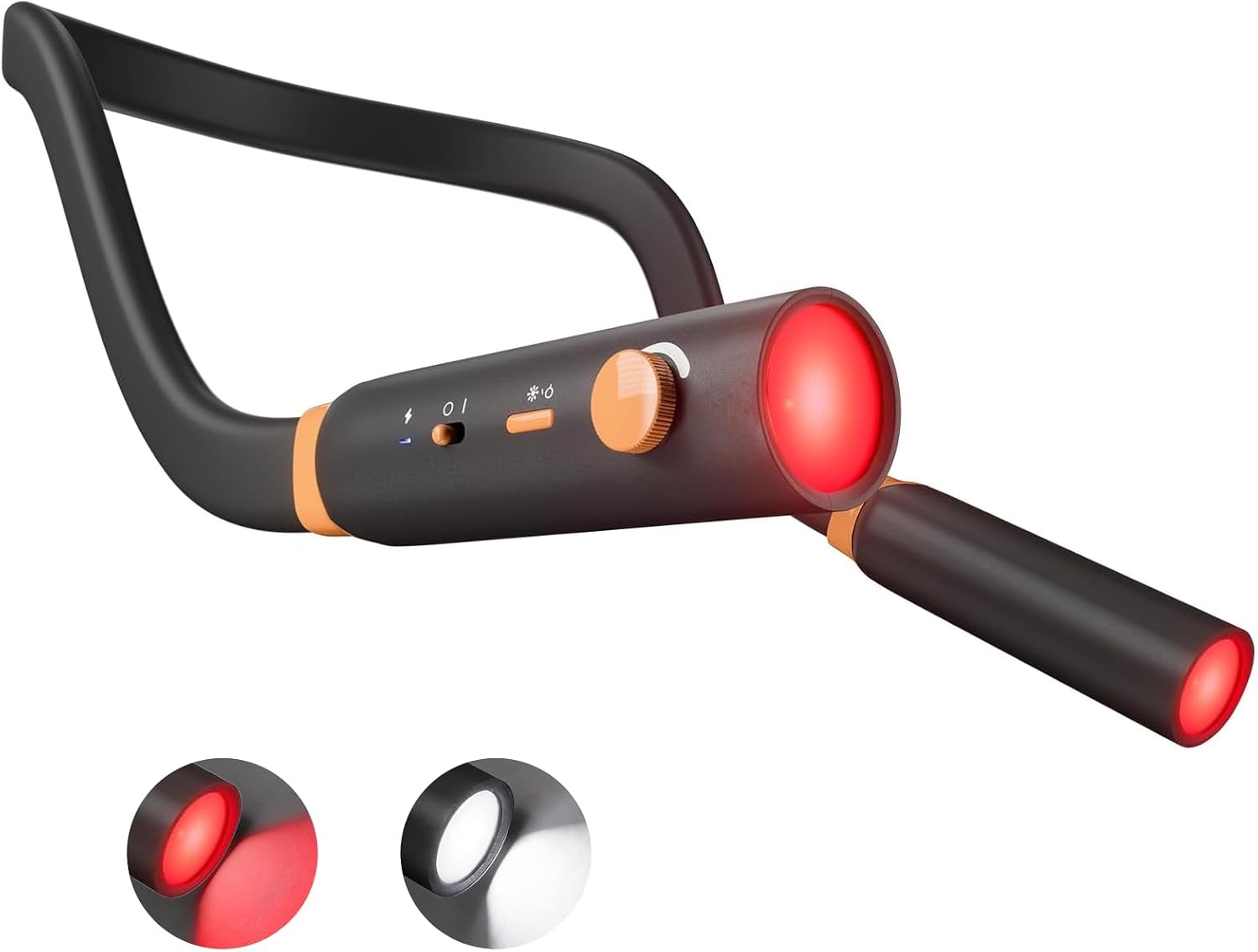 Neck Reading Light, Rechargeable Book Light for Reading at Night, 660nm Red Light & White Modes, Flexible 360° Bendable, Lightweight for Reading, Travel, Eye Care, Better Sleep & Recovery