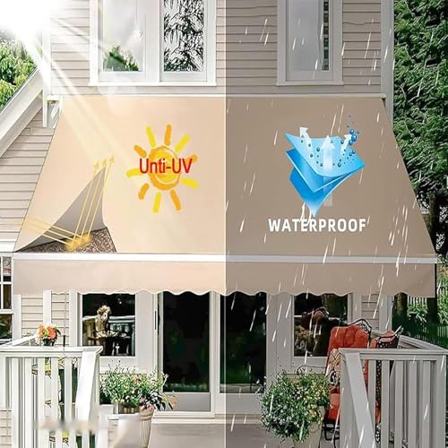 Toile de rechange pour store usé : solution anti-pluie beige - 3