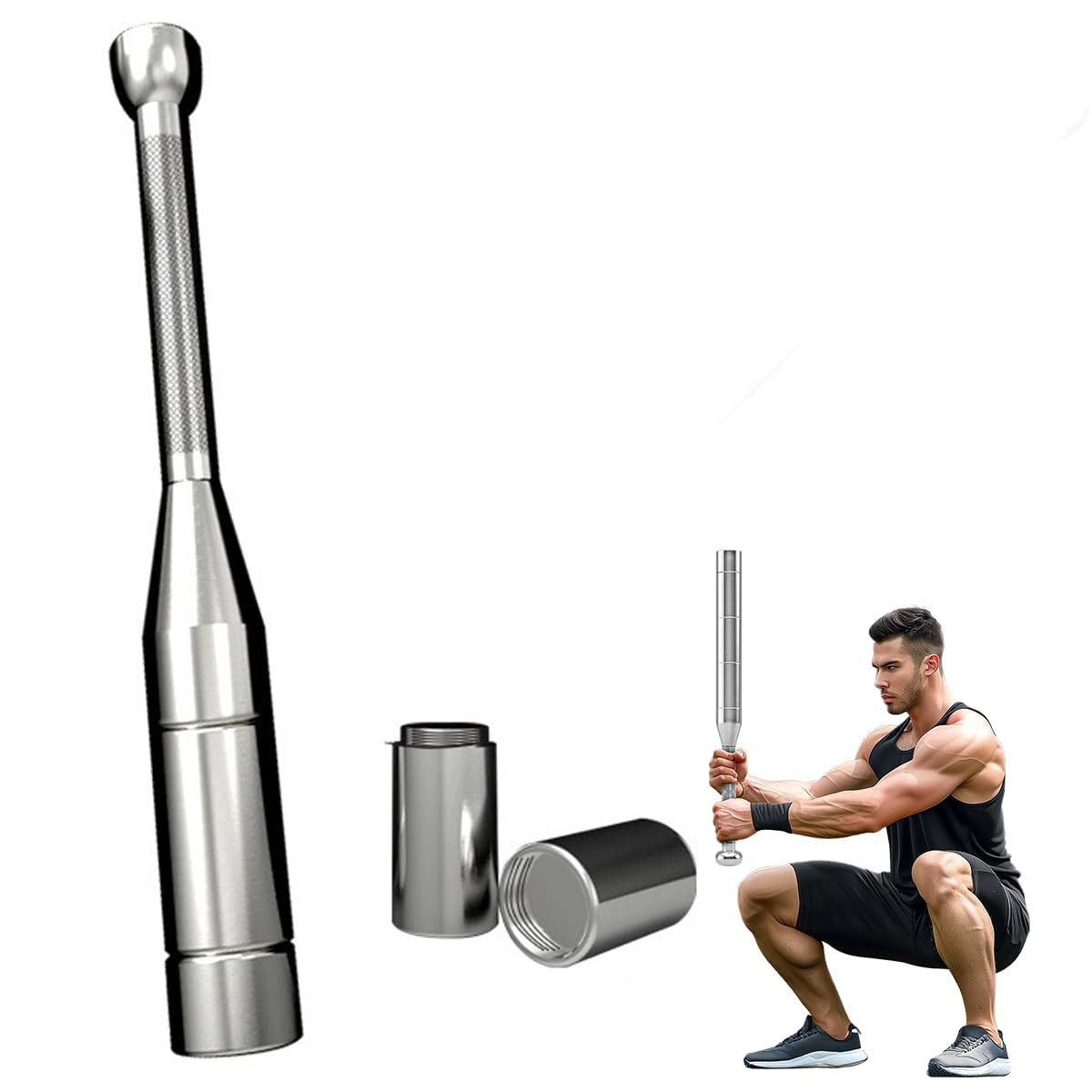 Amazon | ダンベル 鍛錬棒 調整可能な重量 筋トレ器具 滑り止め