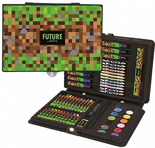 Minecraft Malette Coloriage 150+ Pièces - Crayons Feutres Peinture Pour Enfants Garçons Filles Gamer