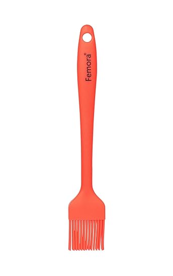 Femora Premium Virgin Silicone Oil Butter Brush for Kitchen, Red