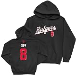 NIL Store KJ Duff Rutgers Football Black Script Hoodie