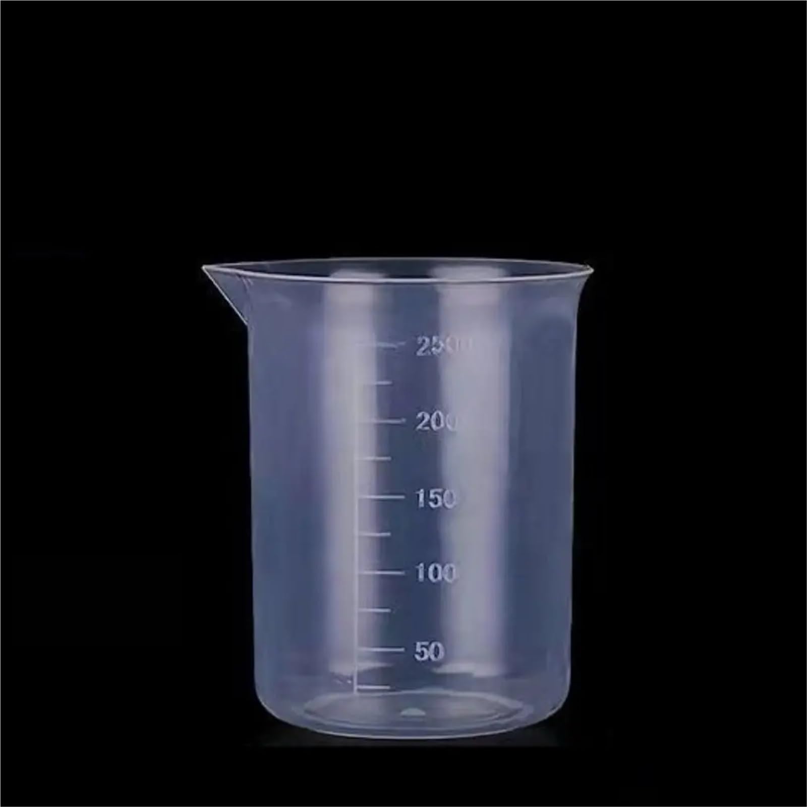 10 Pcs Lightweight Transparent Thickened For Kitchen Laboratory Test Plastic Beaker Graduated Cylinder Mixing Cups Measuring Cup Para Cocina Laboratorio(250ml)