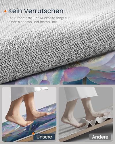 Tapis rond poil bas lavable 120cm résistant aux taches de cuisine - 7