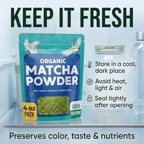 Polvo de té verde orgánico Matcha 4 oz miniatura 4