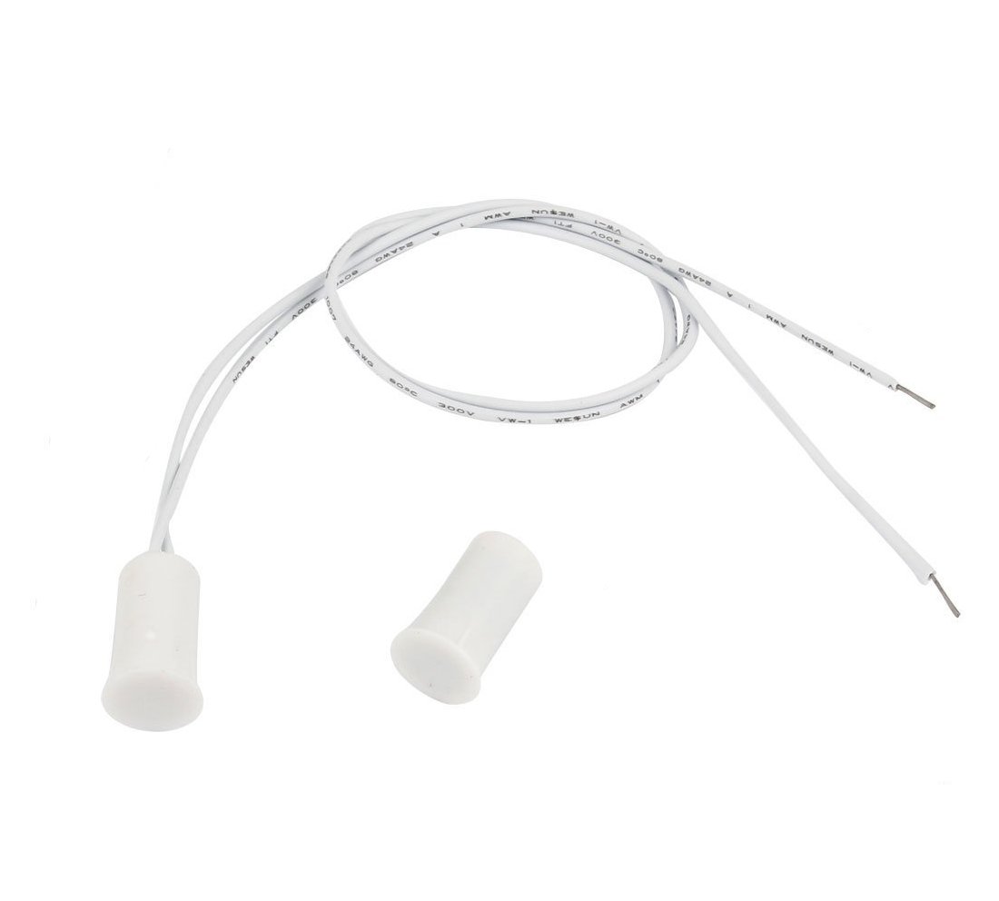 5 Sets NO Door Window Sensor Magnetic Reed Switch RC 33 Recessed Security Alarm Contacts Normal Open White
