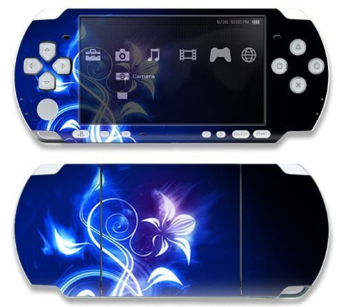 Sony PSP Slim 3000 Decal Skin - Electric Flower