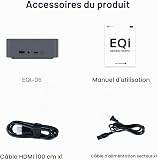 Beelink Mini PC EQi, Intel Core 3 Processor 304 (5C/5T, jusqu'à 4.3Ghz), Mini Ordinateur 16GB LPDDR5 512GB UFS 3.1 Flash Storage+M.2 PCIe4.0 SSD, WiFi6/BT5.2 - 9