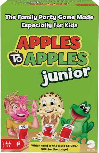 Product Image of the Mattel Games Apples to Apples Junior Kids Game, Card Game for Family Night with...