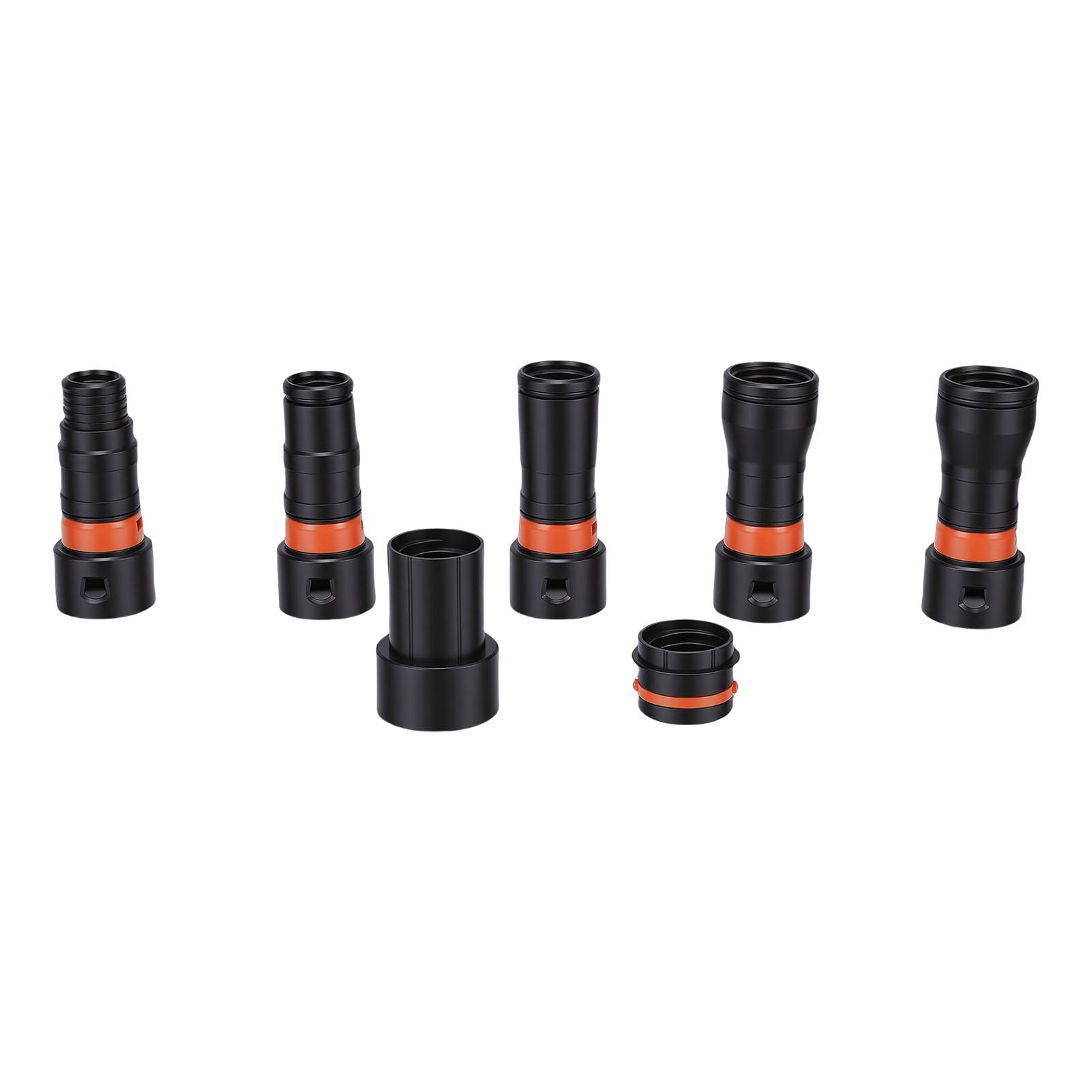 Kit de Adaptadores Manguera Recolección Polvo 7 Piezas para Manguera Aspiradora Tienda Casa, Adaptador Expandido Rápido Juego Adaptadores Herramientas Eléctricas Multimarca