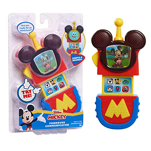 Disney Junior Mickey Mouse Funhouse Communicator with Lights and Sounds, Officially Licensed Kids Toys for Ages 3 Up by Just Play