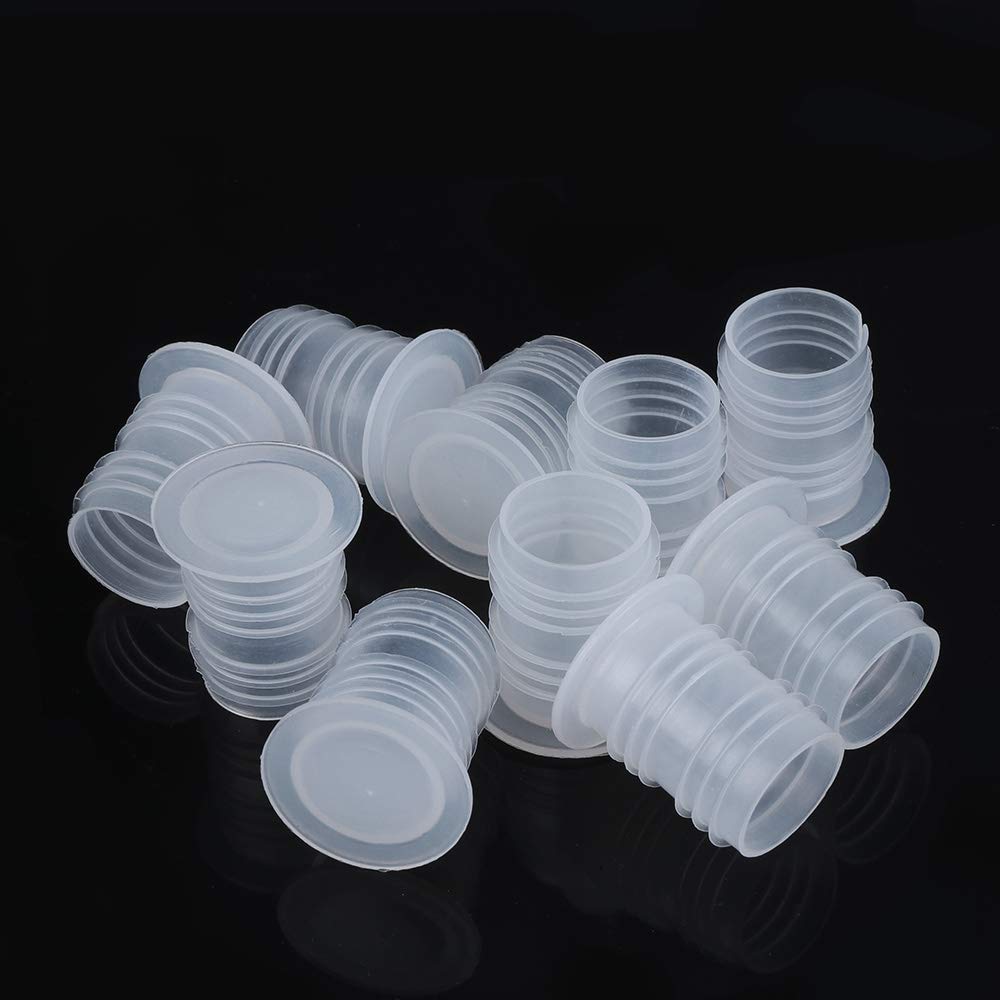 10 /20Pcs/set Useful Wine-making Parts Beer Wine Stopper Bottle Sealer PE White(A-20PCS)