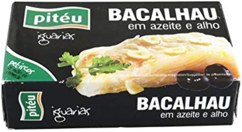 Delicious Portuguese Tinned Codfish in Olive Oil and Garlic 120g
