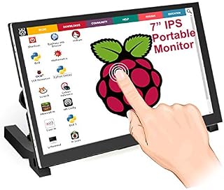 ELECROW 7 inches IPS Portable Touch Screen Monitor for Raspberry Pi 4, 1024x600 HDMI Portable Monitor for Raspberry Pi, PC, Game Consoles