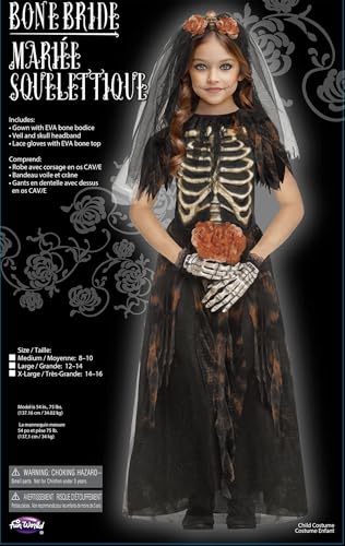 Disfraz Completo Bone Bride Niñas Talla M Blanco miniatura 2