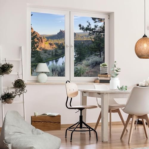 Película adhesiva para ventana con diseño de vidriera 2 piezas miniatura 5