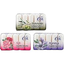 G&uuml;zellik Sabunu Seti, 3 Adet, 5x75 gr, Zeytinyağı-Manolya-G&uuml;l