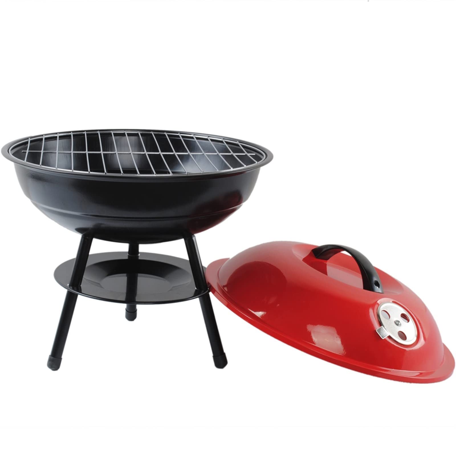 Przenośny grill na węgiel drzewny do gotowania na świeżym powietrzu, lekka konstrukcja, idealna na kemping, patio i imprezy grillowe