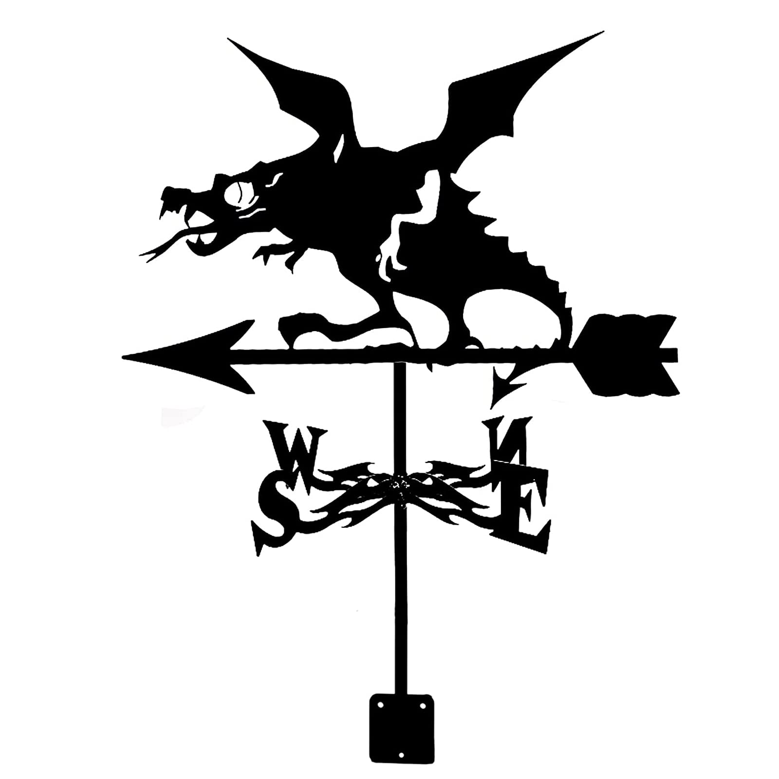 TAXXII Metal weather vanes Weathercock, Weathervane Wind Direction Indicator for Garden Decor Roof Outdoor Ornament, Vane Courtyard Decoration