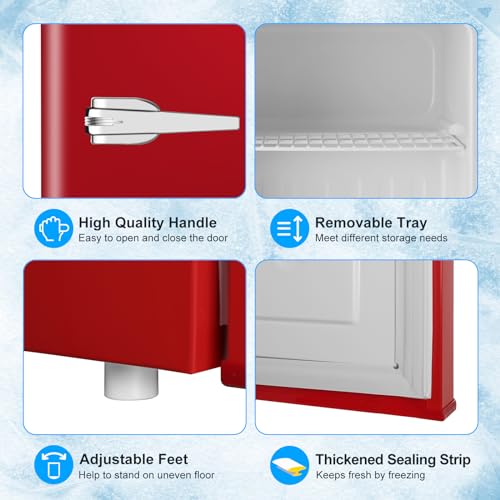 ZAFRO D6835RED Upright Freezer