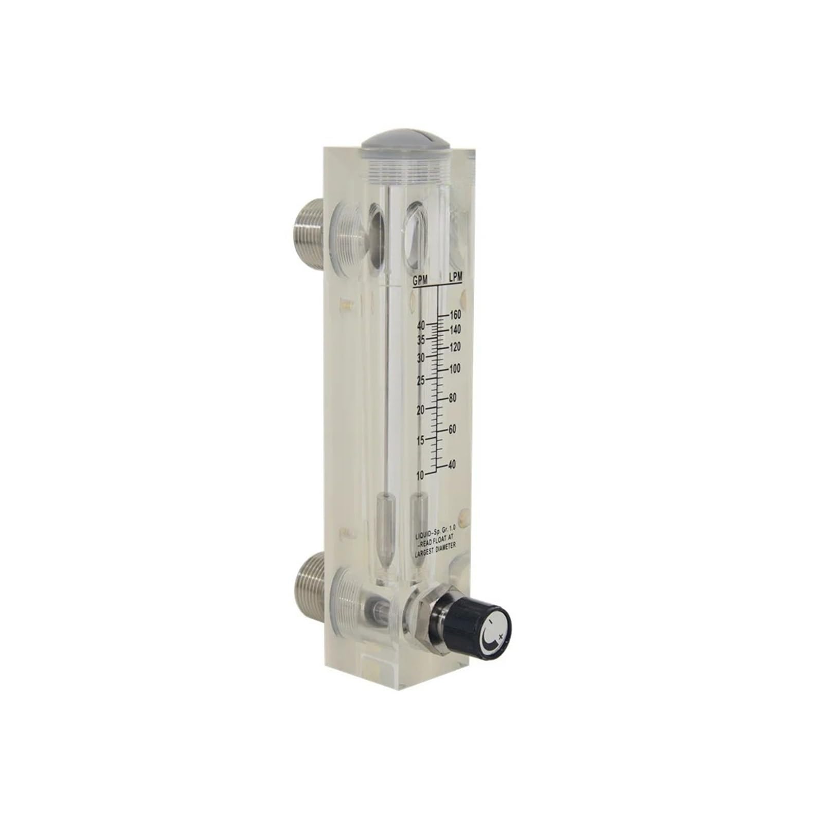 Caudalímetro de panel ajustable LZM-25, macho BSPT de 1"(2-15GPM 10-50LPM)