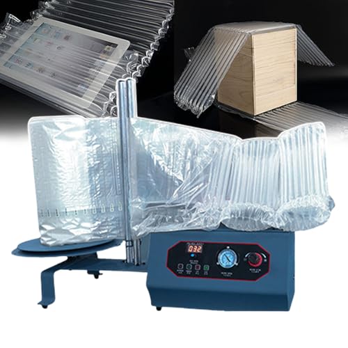 バッファーエアクッションマシン、15m/分プロフェッショナルエアクッションマシン、自動インフレータブル包装機器、物流、エクスプレス、倉庫、工場用、調整可能な速度/空気量