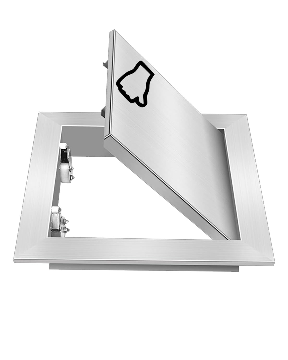 Copertura magnetica per pannello di accesso, design nascosto push-to-open per una facile installazione su valvole e scatole di fusibili a pavimento, soluzione di accesso versatile