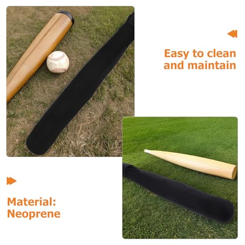 Manchon de protection batte de baseball noir, lot de 3 housses légères - 3