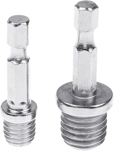 Miniatura 4 de 2 unidsset adaptador de taladro hexagonal M10+M14 Herramientas de división de madera Llave eléctrica Adaptar su taladro eléctrico a alto par de