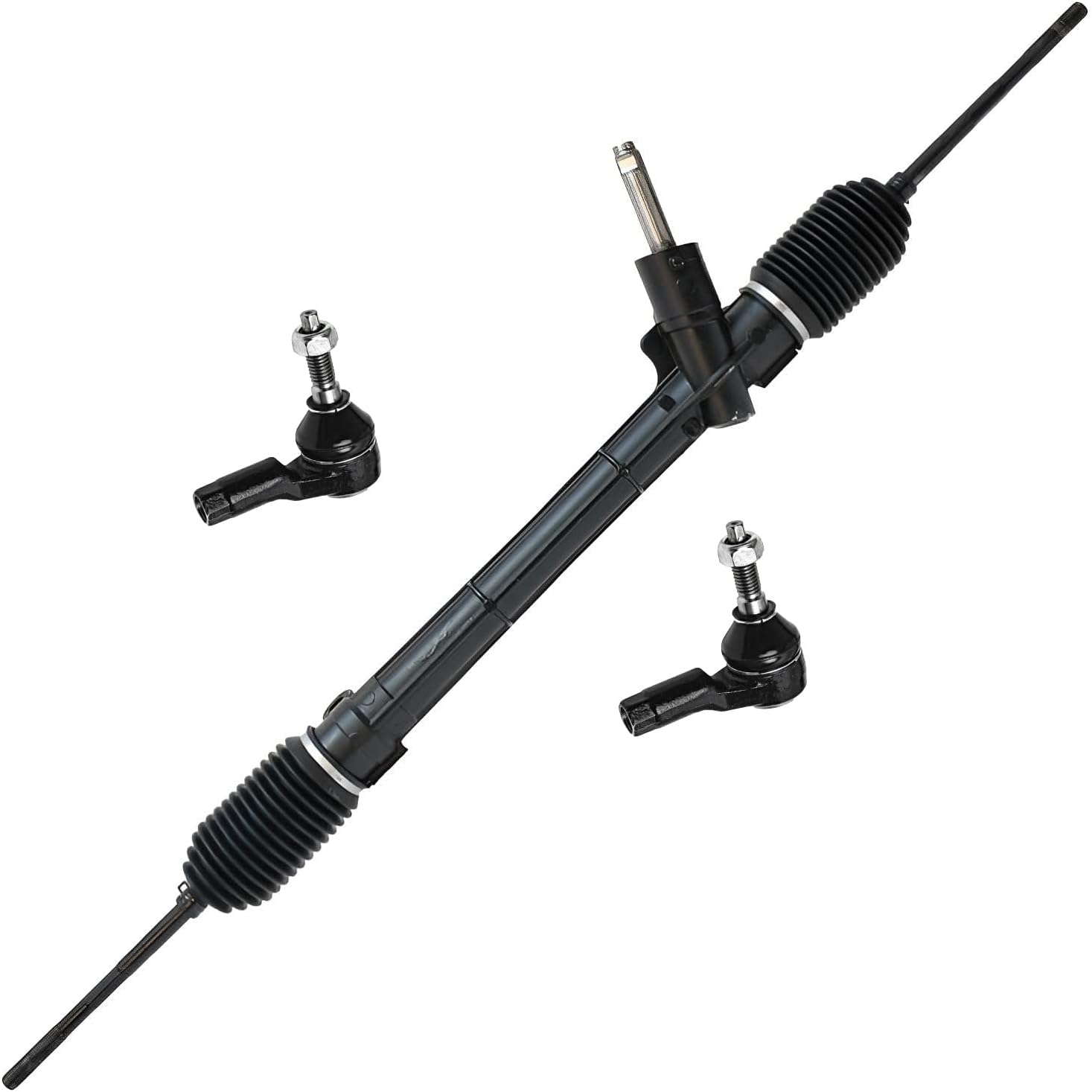 Detroit Axle - 1.4L & 1.8L 3pc Rack and Pinion Kit for 2012-2020 Chevrolet Sonic, Complete Steering Rack and Pinion Front Outer Tie Rods 2013 2014 2015 2016 2017 2018 2019 Replacement