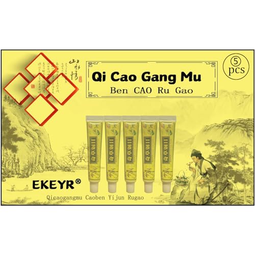EKEYR 5Pcs Chinese Herbal Eczema Psoriasis Creams Dermatitis and Eczema Pruritus Psoriasis Ointment