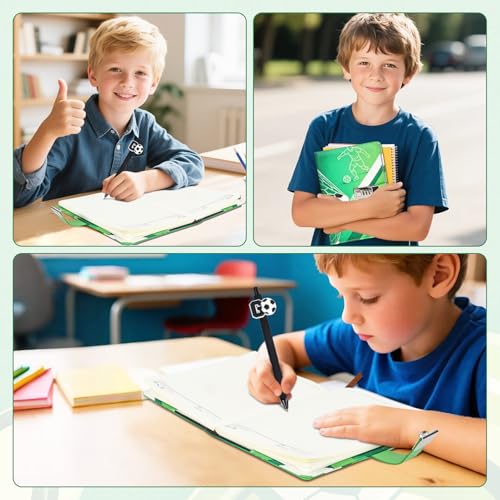 Velvdovyre Tagebuch mit Schloss Fußball Tagebuch Jungs mit Code Notizbuch mit Code Kinder Teenager Geschenke für Jungen 6 7 8 9 10 11 12 13 14 15 16 Jahren