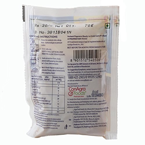 Image of ACT II Popcorn - Butter Pepper, 70g Pouch